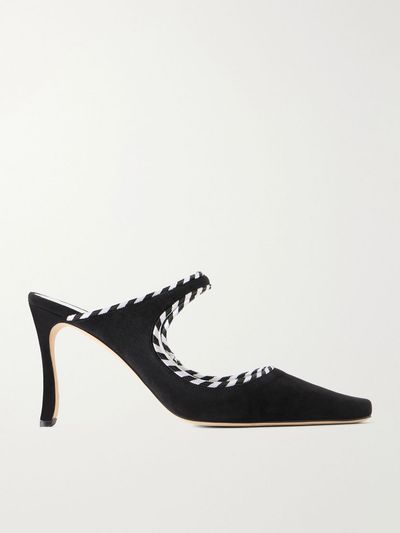 MANOLO BLAHNIK Pura 90 suede mules