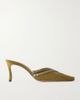 MANOLO BLAHNIK Voluptia 70 embellished suede mules - 1