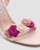 Manolo Blahnik Women's 105MM Floral Appliqué Silk Stiletto Sandals - 6