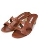 Manolo Blahnik Women's 50MM Cut-Out Leather Mules - 2