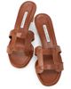Manolo Blahnik Women's 50MM Cut-Out Leather Mules - 4