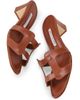 Manolo Blahnik Women's 50MM Cut-Out Leather Mules - 6