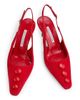Manolo Blahnik Women's Alexapla 70MM Suede & Leather Pumps - 4