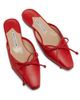 Manolo Blahnik Women's Ballerimu Bow-Detailed Leather Flat Mules - 4