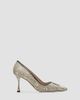 Manolo Blahnik Women's Berry Snake-Embossed Leather Stiletto Pumps - 1
