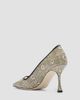 Manolo Blahnik Women's Berry Snake-Embossed Leather Stiletto Pumps - 4