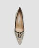 Manolo Blahnik Women's Berry Snake-Embossed Leather Stiletto Pumps - 5