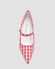 Manolo Blahnik Women's Camparinew 90MM Gingham Mary Jane Pumps - 5