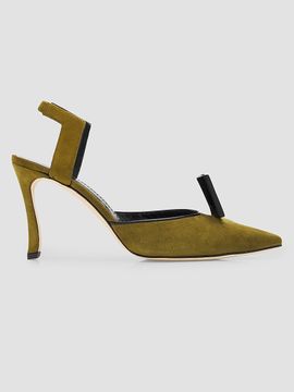 Manolo Blahnik Women's Domitila Suede Stiletto Pumps