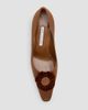 Manolo Blahnik Women's Fortan 70MM Satin Stiletto Pumps - 5