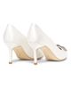 Manolo Blahnik Women's Hangisi 70MM Silk Pumps - 3