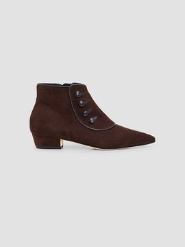Manolo Blahnik Women's Hironu Suede Ankle Boots