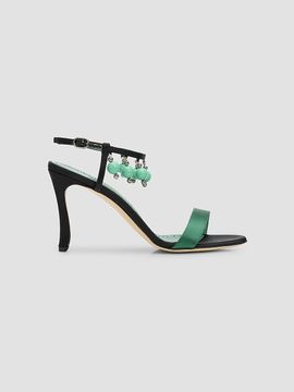 Manolo Blahnik Women's Kasasan 90MM Embellished Sandals