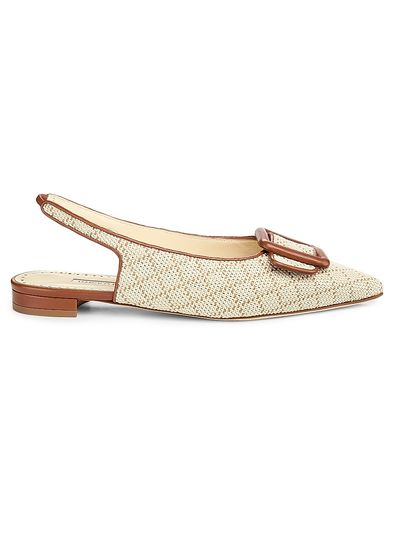 Manolo Blahnik Women's Maylurabi Diamond-Pattern Slingback Pumps