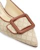 Manolo Blahnik Women's Maylurabi Diamond-Pattern Slingback Pumps - 5