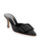 Manolo Blahnik Women's Maysale 70MM Buckle Suede Mules - 2