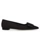 Manolo Blahnik Women's Maysale Buckle-Detail Suede Ballet Flats - 1
