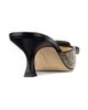 Manolo Blahnik Women's Maysalebi Snake-Embossed Leather Mules - 3