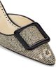 Manolo Blahnik Women's Maysalebi Snake-Embossed Leather Mules - 5