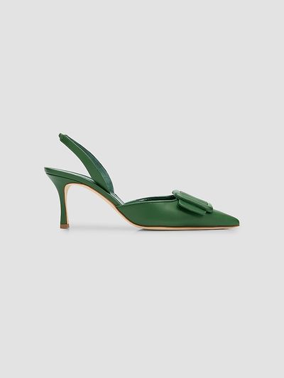 Manolo Blahnik Women's Maysli 70MM Slingback Pumps