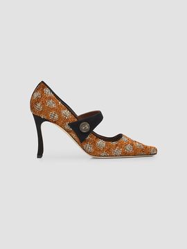 Manolo Blahnik Women's Petronia Geometric Mary Jane Pumps