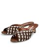 Manolo Blahnik Women's Trofesamu Woven Kitten-Heel Sandals - 2