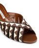 Manolo Blahnik Women's Trofesamu Woven Kitten-Heel Sandals - 5