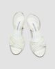 Manolo Blahnik Women's Volusan 70MM Leather Slanted-Heel Sandals - 5