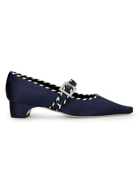 Manolo Blahnik Women's Zaera Satin Pumps