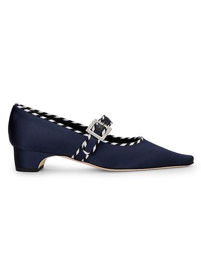 Manolo Blahnik Women's Zaera Satin Pumps
