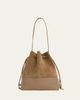 Mansur Gavriel Cabas Suede & Leather Bucket Shoulder Bag - 1