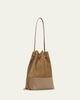 Mansur Gavriel Cabas Suede & Leather Bucket Shoulder Bag - 3