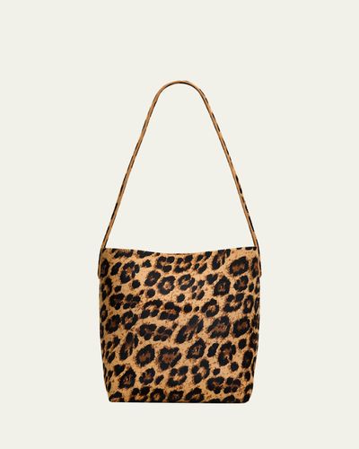 Mansur Gavriel Everyday Cabas Small Leopard-Print Animal Hair Shoulder Bag