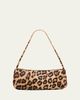 Mansur Gavriel Gaia Leopard Calf Hair Baguette Shoulder Bag - 1