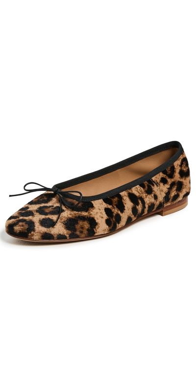 Mansur Gavriel Mansur Gavriel Dance Ballerina Flats Leopard/Black