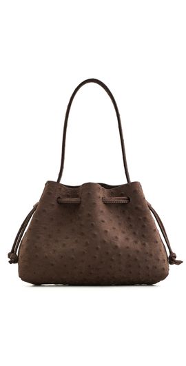 Mansur Gavriel Mansur Gavriel Drawstring Pouchette Shoulder Bag Ebony One