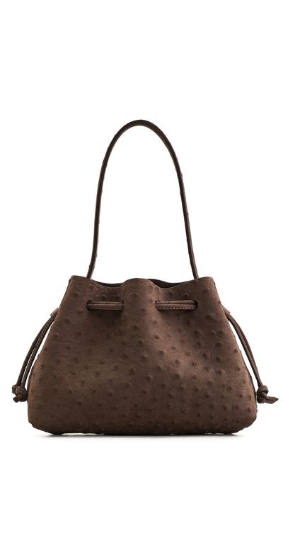 Mansur Gavriel Mansur Gavriel Drawstring Pouchette Shoulder Bag Ebony One