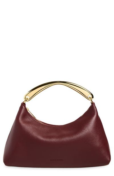 Mansur Gavriel Mansur Gavriel hea Metal Handle Leather Handbag