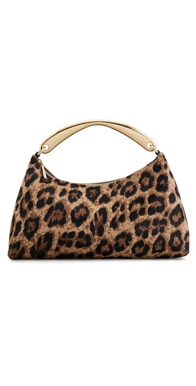 Mansur Gavriel Mansur Gavriel Metal Handle Rhea Bag Leopard One