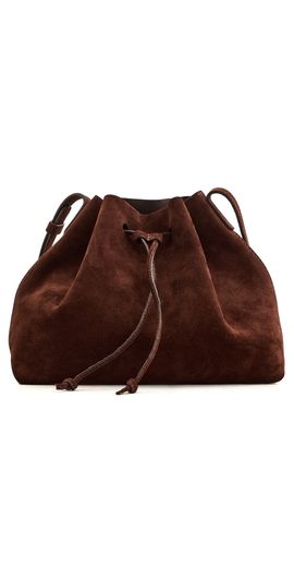 Mansur Gavriel Mansur Gavriel Secchio Suede Crossbody Bag Chocolate One