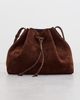 Mansur Gavriel Mansur Gavriel Secchio Suede Crossbody Bag Chocolate One - 2