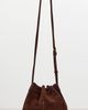 Mansur Gavriel Mansur Gavriel Secchio Suede Crossbody Bag Chocolate One - 4