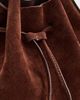 Mansur Gavriel Mansur Gavriel Secchio Suede Crossbody Bag Chocolate One - 5