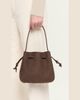 Mansur Gavriel Ostrich-Embossed Leather Drawstring Top-Handle Pouch - 2