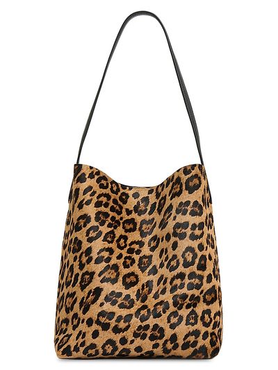 Mansur Gavriel Women's Everyday Leopard-Print Calf Hair Basket Bag