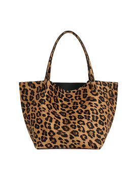 Mansur Gavriel Women's Everyday Soft Leopard-Print Calf Hair Tote Bag