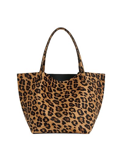 Mansur Gavriel Women's Everyday Soft Leopard-Print Calf Hair Tote Bag