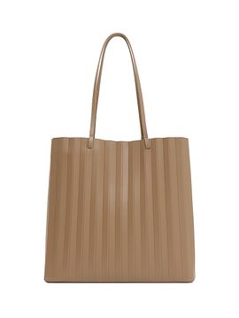 Mansur Gavriel Women's Large Pleated Leather Tote Bag