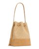 Mansur Gavriel Women's Raffia & Suede Bucket Bag - 2