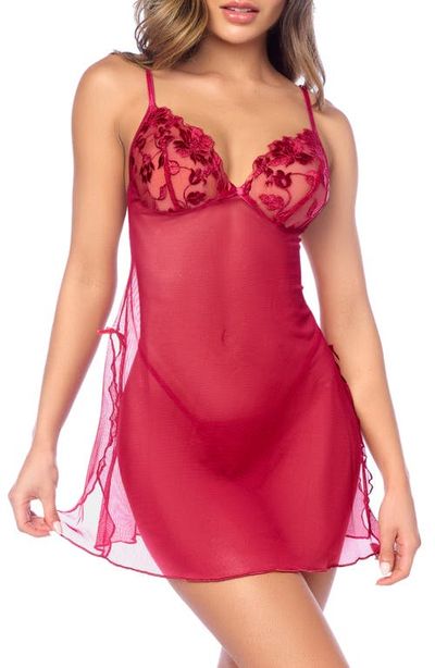 Mapale Mapale Babydoll Chemise & G-String Set